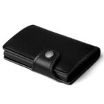 accessoire en cuir lisse pour porte-cartes RFID