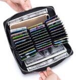 accessoire en cuir porte-cartes RFID