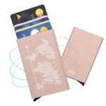 carte du monde porte-cartes RFID en métal