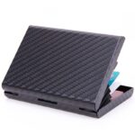 porte-cartes compact en métal RFID