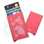 porte-cartes design carte du monde en métal