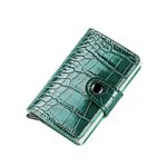 porte-cartes design crocodile verni