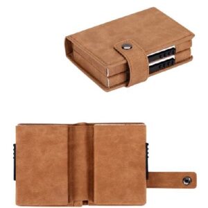 porte-cartes double en aluminium RFID
