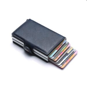 porte-cartes double en métal RFID