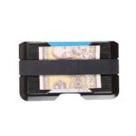 porte-cartes en aluminium élégant et pratique