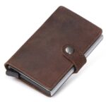 Porte-cartes en cuir avec technologie RFID