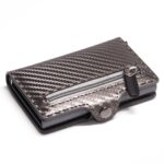 porte-cartes en fibre de carbone sécurisé