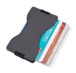 porte-cartes en métal avec élastique RFID