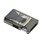 porte-cartes en métal avec pince à billet Le rock