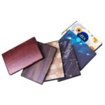 porte-cartes en métal original