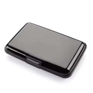 porte-cartes en métal rigide lisse RFID