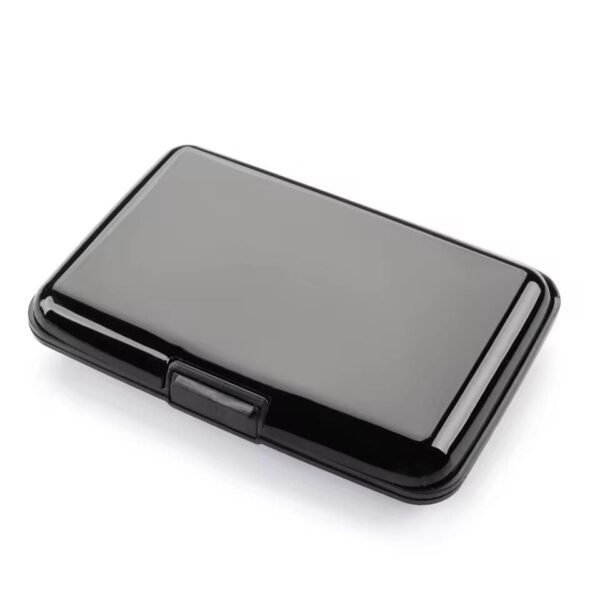 porte-cartes en métal rigide lisse RFID