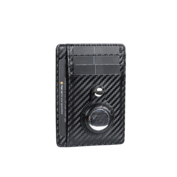 porte-cartes fin avec emplacement AirTag RFID