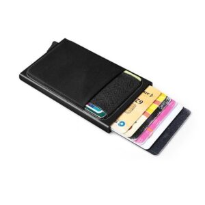 porte-cartes fin en aluminium