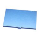 porte-cartes fin en métal coloré