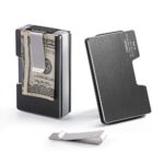 porte-cartes métal avec pince à billet RFID
