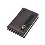 porte-cartes RFID avec compartiment zippé