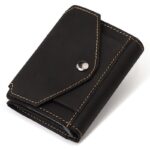 porte-cartes RFID en cuir véritable élégant