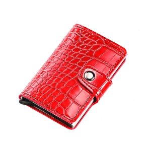 porte-cartes style crocodile verni L’essentiel