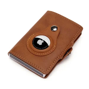 Porte-cartes cuir homme Airtag